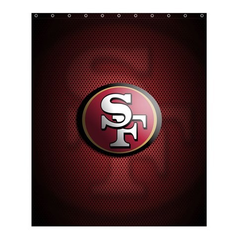 Shower0338 Bath Shower Curtain San Francisco 49ers Logo Elegant Red Design American Football Team.jpg