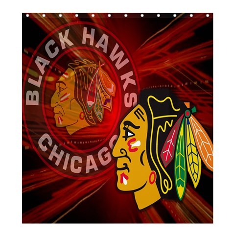 Shower0376 Bath Shower Curtain The Chicago Blackhawks Professional Ice Hockey Team Sports Fantasy.jpg
