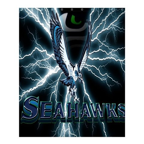 Shower0387 Bath Shower Curtain The Seattle Seahawks Logo American Football Team For Sports Anime.jpg