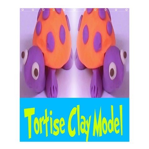 Shower0402 Bath Shower Curtain Tortoise Doll Cute And Funny Tortise Animation Turtle Animal For Game.jpg
