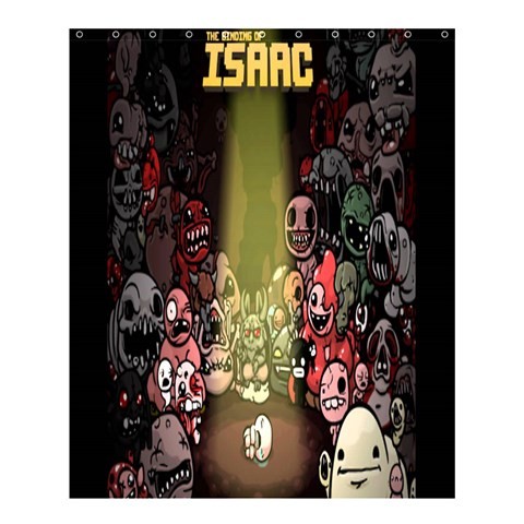 Shower0374 Bath Shower Curtain The Binding of Isaac Rebirth Cute Funny Video Game For Anime Fantasy.jpg