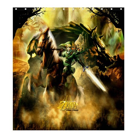 Shower0408 Bath Shower Curtain Twilight Princess The Legend Of Zelda Japan Fantasy Action Adventure.jpg