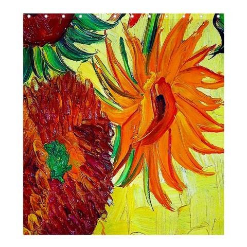 Shower0412 Bath Shower Curtain Vincent Van Gogh Sunflowers Beautiful Nature Flowers Paint Fantasy.jpg