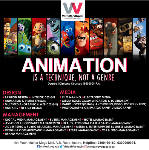 Animation and multimedia design are in vogue. From businesses to
entertainment, they enjoy a strong footing in every field. Our Animation
and Visual Effects Courses will help you discover and hone your artistic
skills and a sense of aesthetics. Learn from the most experienced faculties and explore the versatility of new design tools and software.
https://www.vvu.edu.in/digital-media-management-courses/