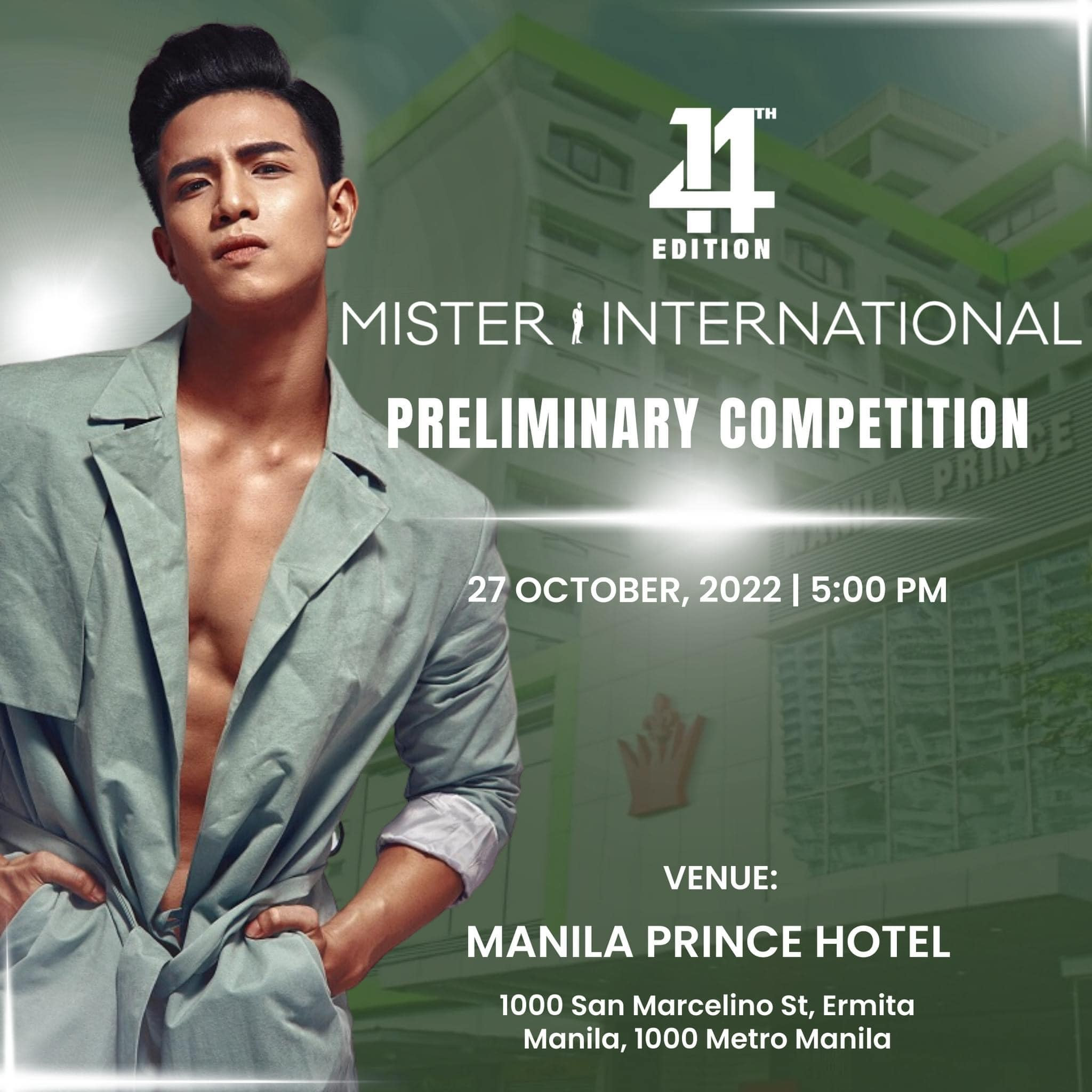 preliminary competition de candidatos a mr international 2022 (14th edition). B2Bf72