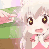 feeding anime cute
