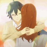 horimiya hug anime.gif