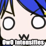 owo intensifies lucky star.gif