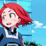 smile ochako uraraka.gif