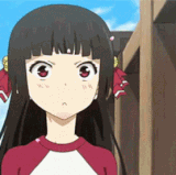 blushing anime anime girl.gif