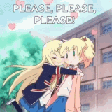 anime hug hearts
