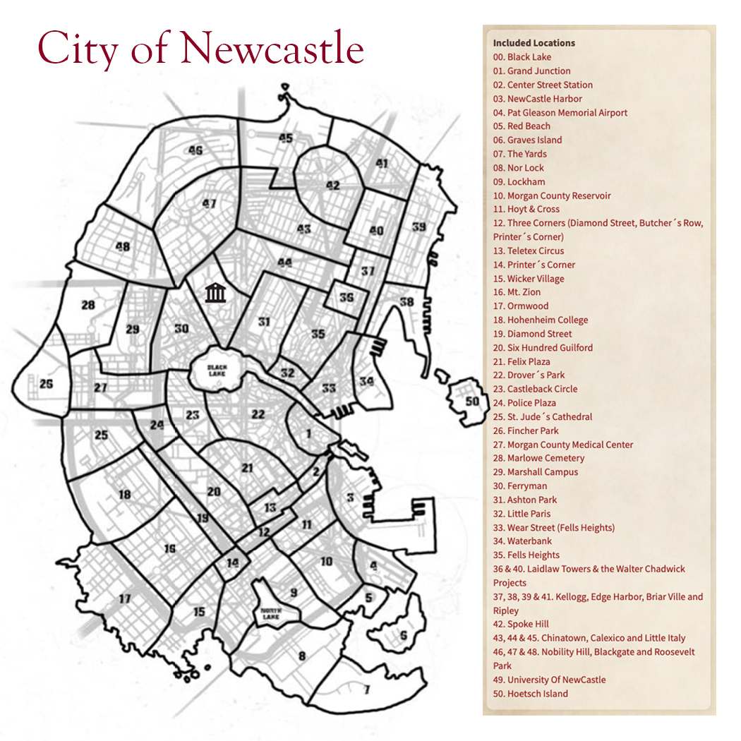Newcastle District Map