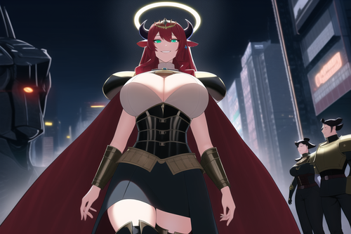 cyberpunk, night, street, army, soldiers, readhead, red hair, long hair, wavy hair, large breasts, c.png