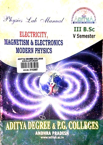 ELECTRICITY, MAGNETISM & ELECTRONICS 5th sem.jpg