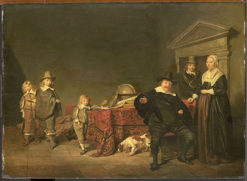 Codde, Pieter Семейный портрет, 1642, 54 cm х 74,7 cm, Дерево, масло