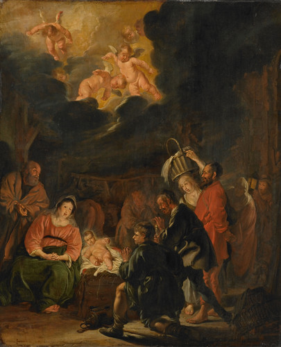 Codde, Pieter Поклонение пастухов, 1645, 55,5 cm х 45 cm, Дерево, масло