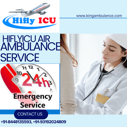Hiflyicu Air Ambulance in Mumbai Giving all the Fundamental Types of gear to Patients.png