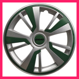 243 FARAD wheel trims silver and green 640x640
