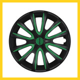 240 FARAD wheel trims black and green 640x640