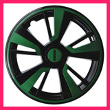 243 FARAD wheel trims black and green 640x640