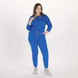 Alpine Dolman ¾ Sleeve 2 Pocket CORE Scrub Top Royal Blue 2500x2500 full body 2
