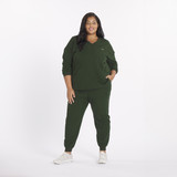 Alpine Top Dark Olive Full Body Plus Size DOLAN 2500x2500