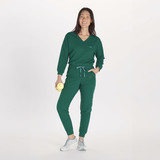 Alpine Dolman ¾ Sleeve 2 Pocket CORE Scrub Top Hunter Green 2500x2500 full body 5