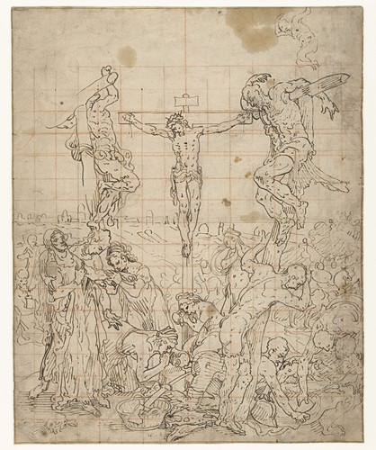 Aertsen, Pieter Голгофа, 1548 75, 371mm х 297mm, pen in bruin