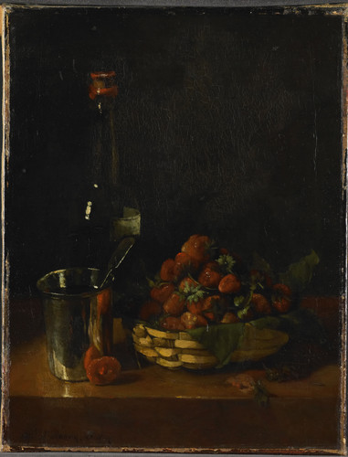 Bonvin, Francois Натюрморт, 1871, 45,5 cm x 36 cm, Холст, масло