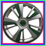 243 FARAD wheel trims silver and green 640x640