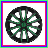 240 FARAD wheel trims black and green 640x640