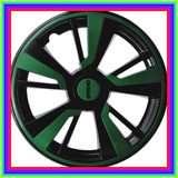 243 FARAD wheel trims black and green 640x640