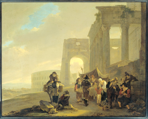 Both, Jan Народная сцена у римских руин, 1652, 67 cm x 83,5 cm, Холст, масло