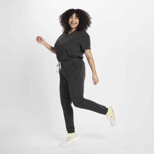 Mayfair Top Charcoal Full Body Plus Size Motion DOLAN 2500x2500.jpg