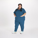 Echo Top Caribbean Blue Full Body Plus Size DOLAN 2500x2500