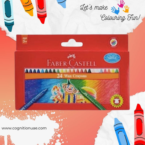 Discover Faber Castell Jumbo Wax Crayons, 24 Vibrant Shades.jpg