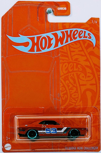 Машинка Hot Wheels '70 Dodge HEMI Challenger 2021 53rd Anniversary Orange and Blue (1 6) GRP83.jpg