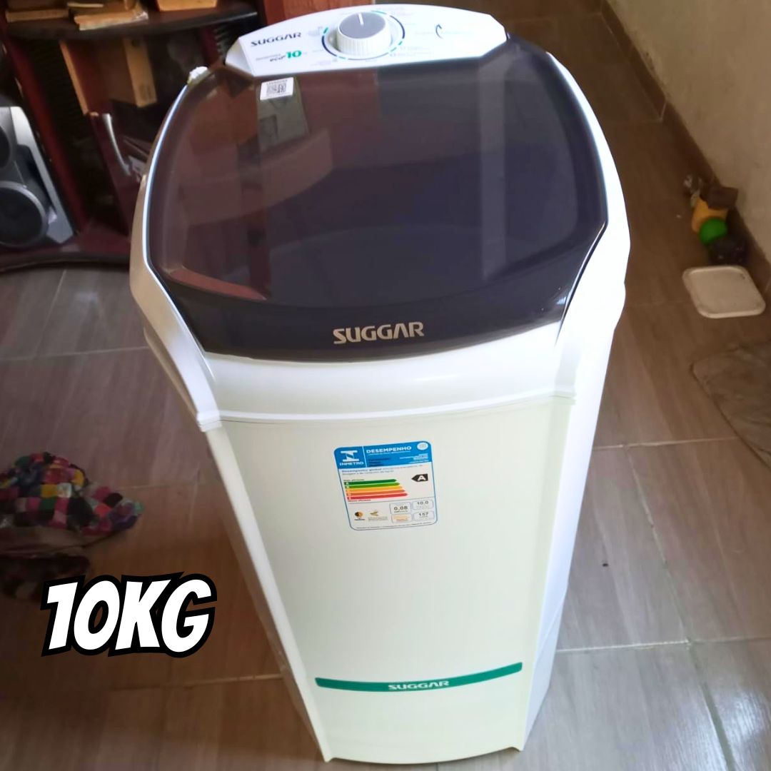 SUGGAR LAVADORA DE ROUPAS LAVAMAX ECO 10KG 110V BRANCA LE1021BR