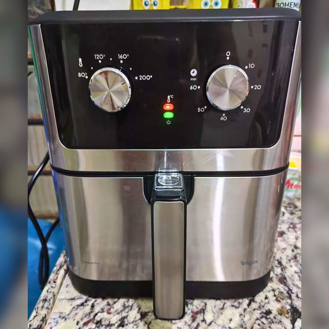 Fritadeira Elétrica Chrome Fry Inox Elgin 8l Airfryer