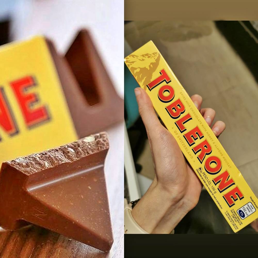 TOBLERONE Chocolate Ao Leite Nougat De Mel E Amêndoas Toblerone Caixa 100G – Importado