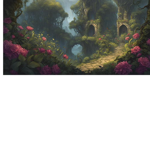 A fearsome, ancient guardian of the labyrinth with dark, menacing features. It has a powerful presen.png