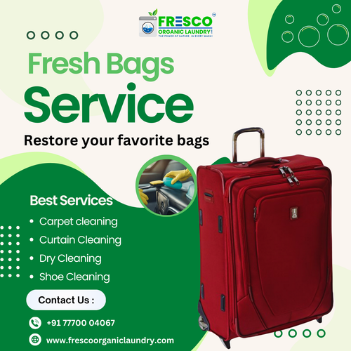 Keep your bags looking their best with our professional cleaning service in Shaikpet.