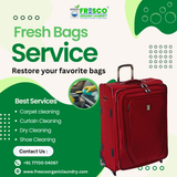 Keep your bags looking their best with our professional cleaning service in Shaikpet.