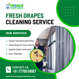 Keep your curtains fresh with our expert cleaning service in Shaikpet!