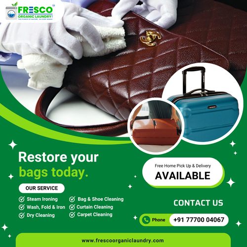 Keep your bags looking their best with our professional cleaning service in Shaikpet