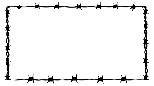 pngtree barbed wire black border png image 8788650.png