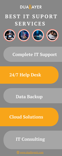 Dual Layer IT Solutions provides the best IT support services in Hong Kong and Singapore, offering 24/7 monitoring, troubleshooting, and proactive management. Our expert team ensures seamless operations, minimizing downtime while optimizing your IT infrastructure. Trust us for reliable, tailored IT support that keeps your business running smoothly across both regions. Take a look at this graphical representation to check out our services.

Website:
https://www.duallayerit.com/services/care-it-total/