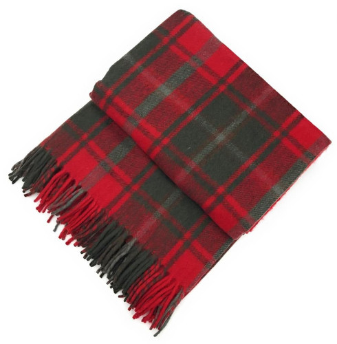 highland wool blend tartan blanket throw dark maple tartan cosy living room accessory 7434 p.jpg