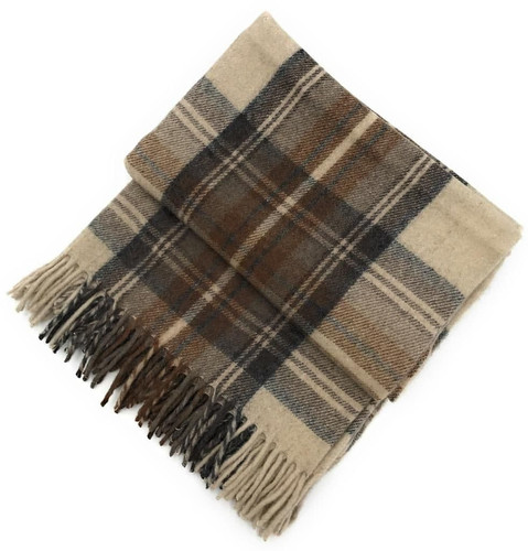 highland wool blend tartan blanket throw stewart natural dress tartan living room accessory 7429 p.jpg