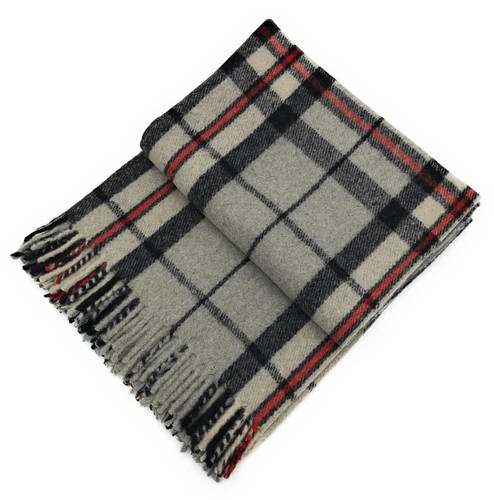 highland wool blend thomson grey tartan blanket throw brand new 2497 p.jpg